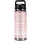 Pink and White Stripes YETI Rambler 26oz Bottle Skin