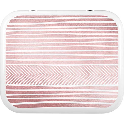Pink and White Stripes YETI Roadie 24 Hard Cooler Skin
