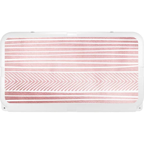 Pink and White Stripes YETI Tundra 65 Hard Cooler Skin