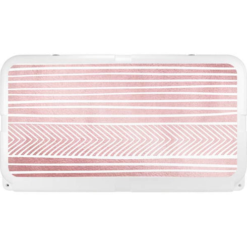 Pink and White Stripes YETI Tundra 75 Hard Cooler Skin