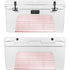 Pink and White Stripes YETI Tundra 75 Hard Cooler Skin