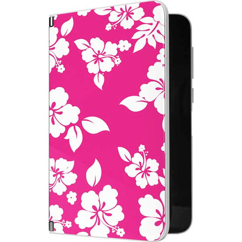 Pink and White Surface Duo Skin