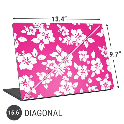 Pink and White Universal Laptop 16.6in (13.4 x 9.7in) Skin