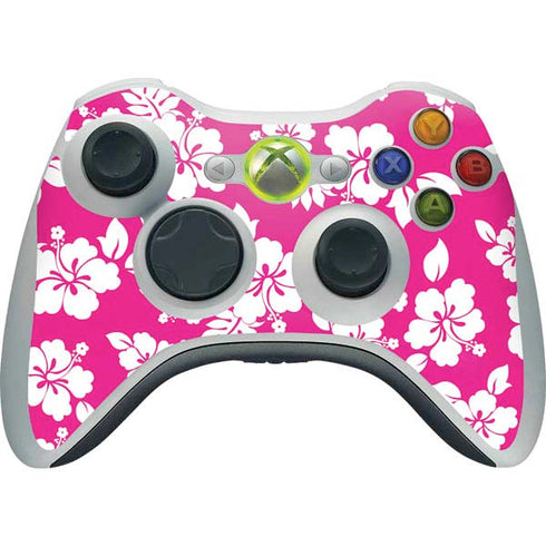 Pink and White Xbox 360 Wireless Controller Skin
