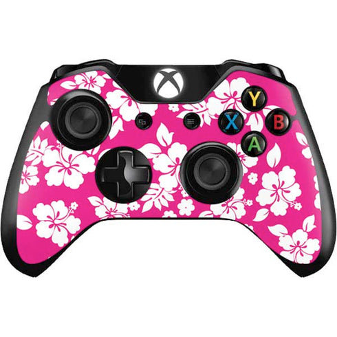 Pink and White Xbox One Controller Skin