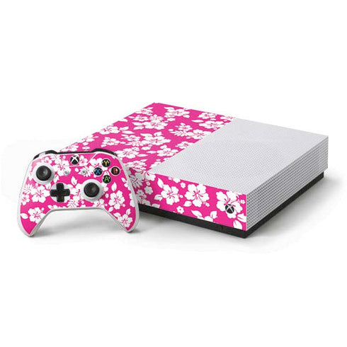 Pink and White Xbox One S All-Digital Edition Bundle Skin