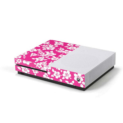 Pink and White Xbox One S Console Skin