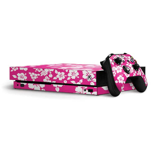 Pink and White Xbox One X Bundle Skin