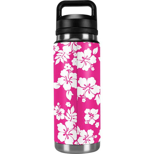 Pink and White YETI Rambler 26oz Bottle Skin