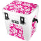 Pink and White YETI Roadie 24 Hard Cooler Skin