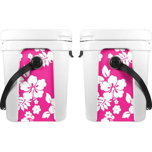 Pink and White YETI Roadie 24 Hard Cooler Skin