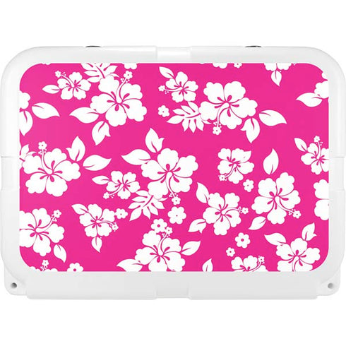 Pink and White YETI Tundra 35 Hard Cooler Skin