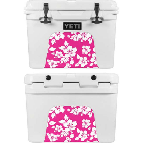 Pink and White YETI Tundra 35 Hard Cooler Skin