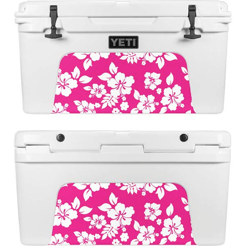 Pink and White YETI Tundra 65 Hard Cooler Skin