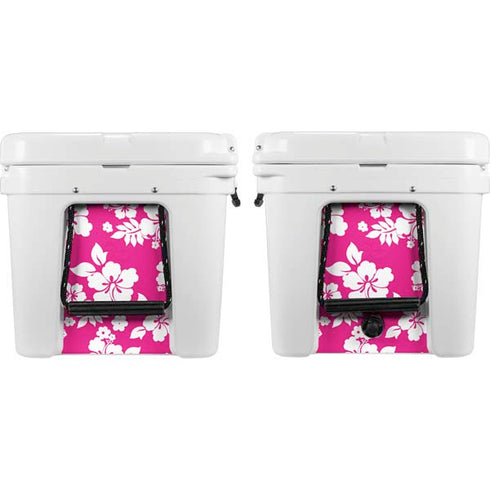 Pink and White YETI Tundra 65 Hard Cooler Skin