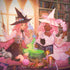 Pink Anime Witch Girls in Library with Cats by Ivy Dolamore Dell Alienware Skin
