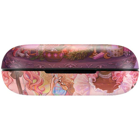 Pink Anime Witch Girls in Library with Cats by Ivy Dolamore Amazon Echo Buds Skin