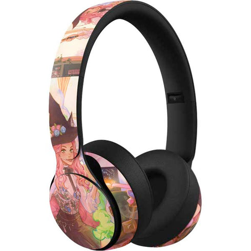 Pink Anime Witch Girls in Library with Cats by Ivy Dolamore Beats Solo Pro Skin