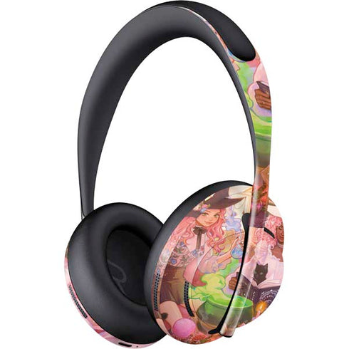 Pink Anime Witch Girls in Library with Cats by Ivy Dolamore Bose Noise Cancelling Headphones 700 Skin