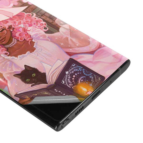 Pink Anime Witch Girls in Library with Cats by Ivy Dolamore Galaxy Note 10 Skin