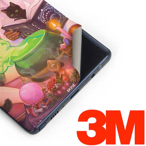 Pink Anime Witch Girls in Library with Cats by Ivy Dolamore Galaxy Note 9 Skin