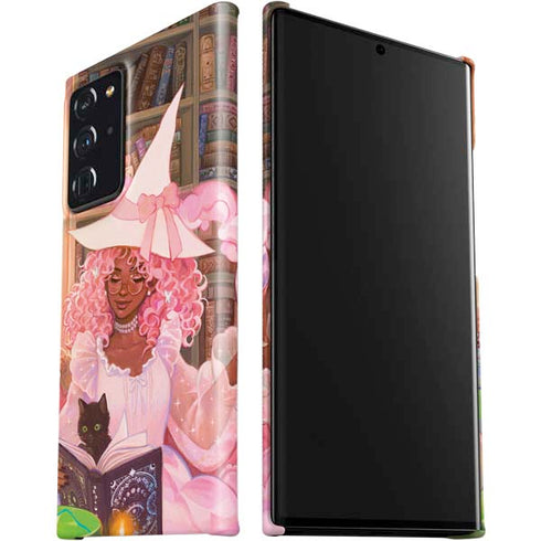 Pink Anime Witch Girls in Library with Cats by Ivy Dolamore Galaxy Note20 Ultra 5G Lite Case