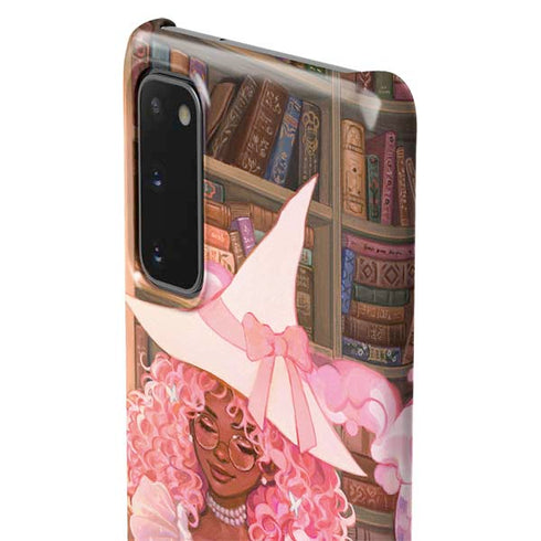 Pink Anime Witch Girls in Library with Cats by Ivy Dolamore Galaxy S20 Lite Case