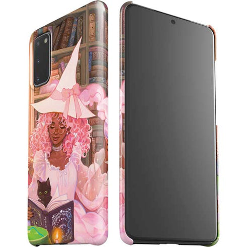 Pink Anime Witch Girls in Library with Cats by Ivy Dolamore Galaxy S20 Lite Case