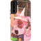 Pink Anime Witch Girls in Library with Cats by Ivy Dolamore Galaxy S22 Plus Pro Case