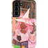 Pink Anime Witch Girls in Library with Cats by Ivy Dolamore Galaxy S22 Pro Case
