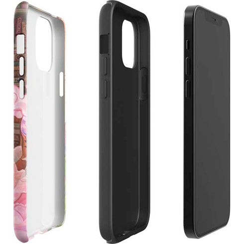 Pink Anime Witch Girls in Library with Cats by Ivy Dolamore iPhone 12 Impact Case
