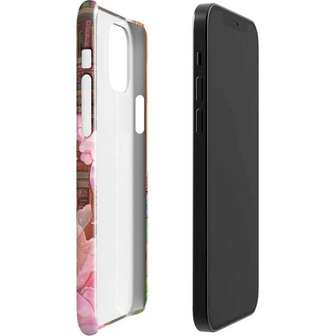 Pink Anime Witch Girls in Library with Cats by Ivy Dolamore iPhone 12 Mini Lite Case