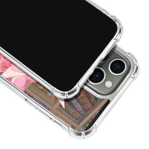 Pink Anime Witch Girls in Library with Cats by Ivy Dolamore iPhone 14 Pro Clear Case