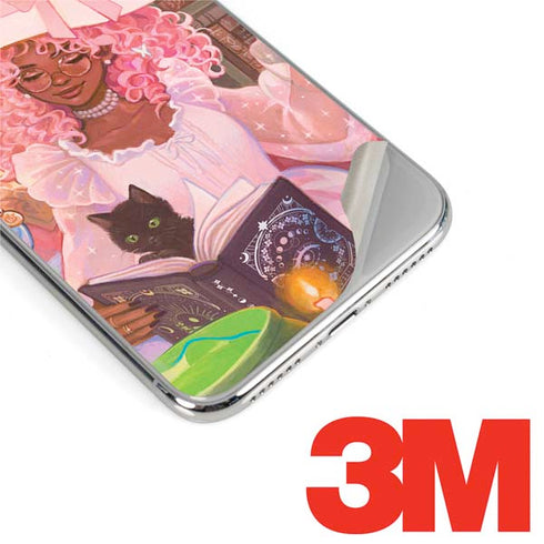 Pink Anime Witch Girls in Library with Cats by Ivy Dolamore iPhone XS Max Skin