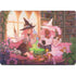 Pink Anime Witch Girls in Library with Cats by Ivy Dolamore MacBook Pro 14in (2021-24) Skin
