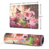 Pink Anime Witch Girls in Library with Cats by Ivy Dolamore Gaming Mouse Pad