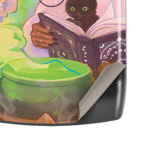Pink Anime Witch Girls in Library with Cats by Ivy Dolamore Motorola RAZR Skin