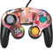 Pink Anime Witch Girls in Library with Cats by Ivy Dolamore Nintendo GameCube Controller Skin