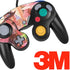 Pink Anime Witch Girls in Library with Cats by Ivy Dolamore Nintendo GameCube Controller Skin