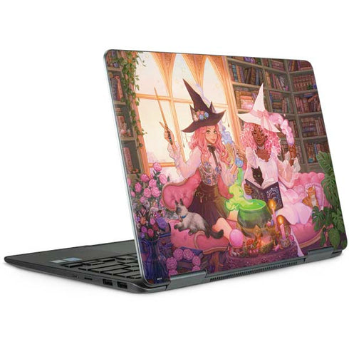 Pink Anime Witch Girls in Library with Cats by Ivy Dolamore Notebook 9 Pro 13in (2017) Skin