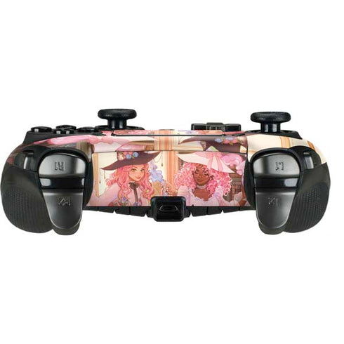 Pink Anime Witch Girls in Library with Cats by Ivy Dolamore PlayStation Scuf Vantage 2 Controller Skin