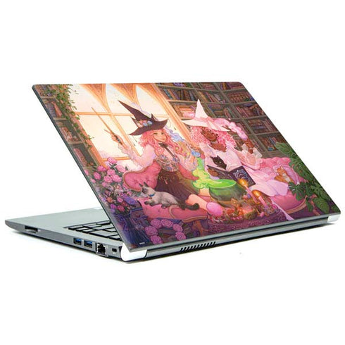 Pink Anime Witch Girls in Library with Cats by Ivy Dolamore Portege Z30t/Z30t-A Skin
