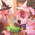 Pink Anime Witch Girls in Library with Cats by Ivy Dolamore PS4 Console and Controller Bundle Skin
