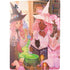 Pink Anime Witch Girls in Library with Cats by Ivy Dolamore PS5 Digital Edition Console Skin