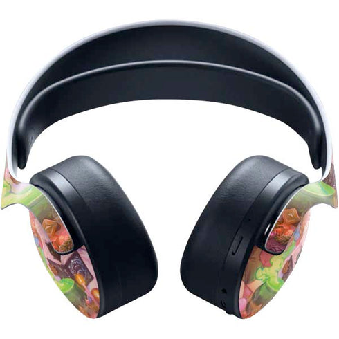 Pink Anime Witch Girls in Library with Cats by Ivy Dolamore PULSE 3D Wireless Headset for PS5 Skin