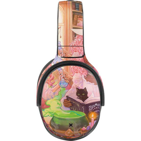 Pink Anime Witch Girls in Library with Cats by Ivy Dolamore Skullcandy Venue Skin