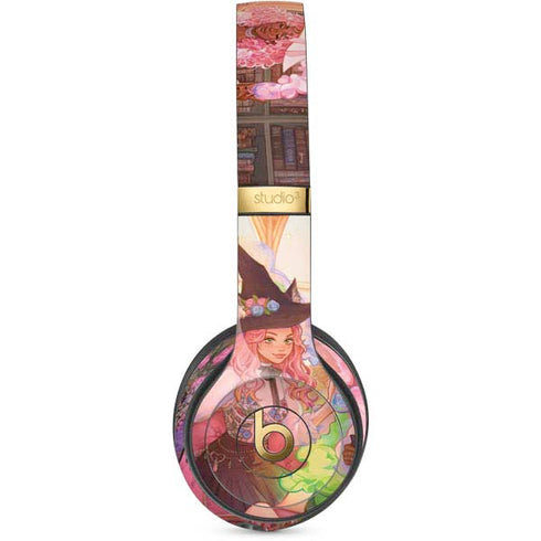 Pink Anime Witch Girls in Library with Cats by Ivy Dolamore Studio Wireless 3 Skin