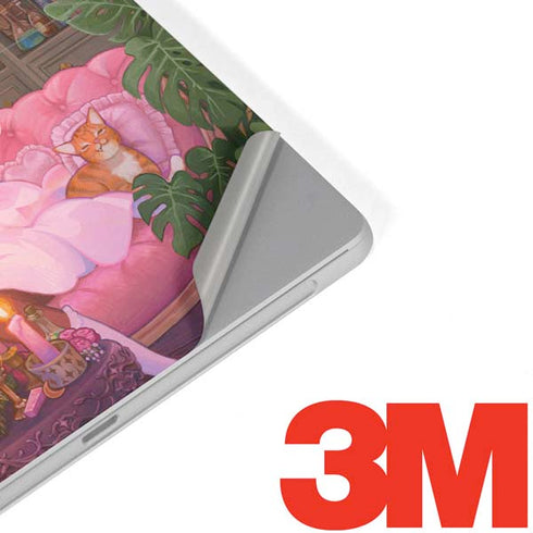 Pink Anime Witch Girls in Library with Cats by Ivy Dolamore Surface Go Skin