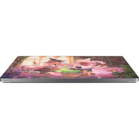 Pink Anime Witch Girls in Library with Cats by Ivy Dolamore Universal Laptop 18in (14.6 x 10.6in) Skin
