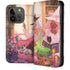Pink Anime Witch Girls in Library with Cats by Ivy Dolamore iPhone 15 Pro Folio Case